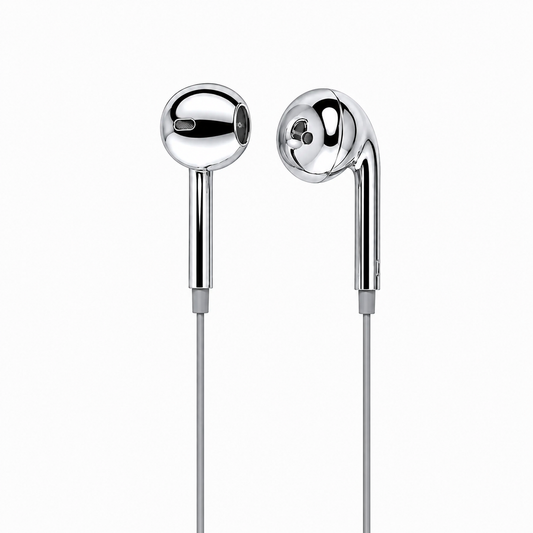 Hearwave Chrome Earbuds – Kabelgebundene Ohrhörer im Spiegel-Chrom-Design